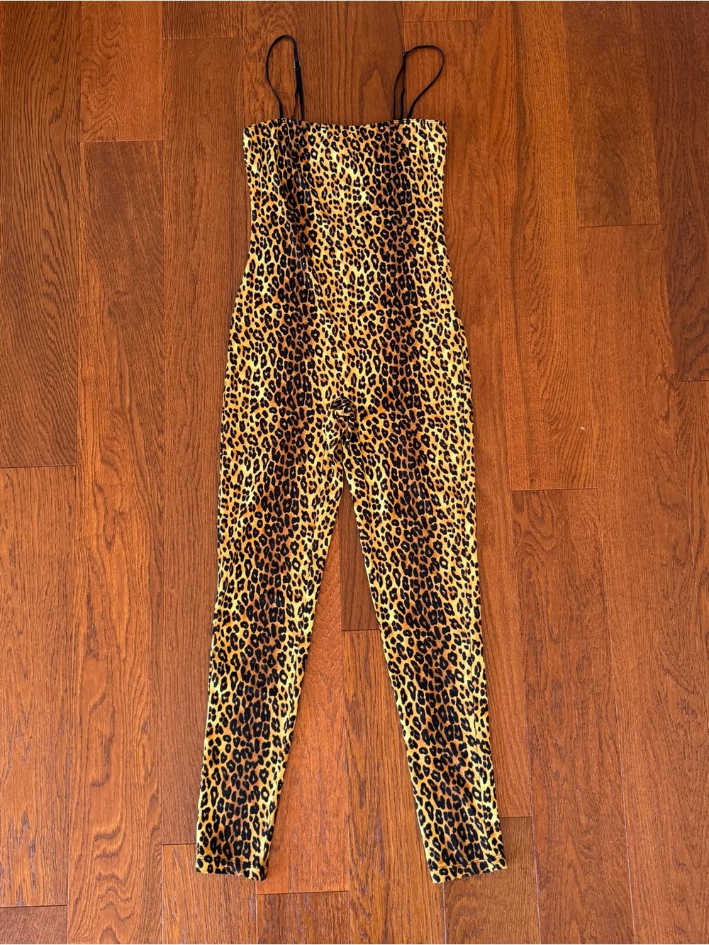 Leopard Print Cami Jumpsuit Catsuit NWT size M runs small Halloween Costume